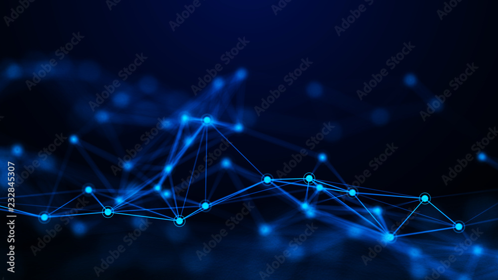 Network connection dots and lines. Technology background. Plexus. Big data background. 3d rendering. Network connection dots and lines. Technology background. Plexus. Big data background. 3d rendering.