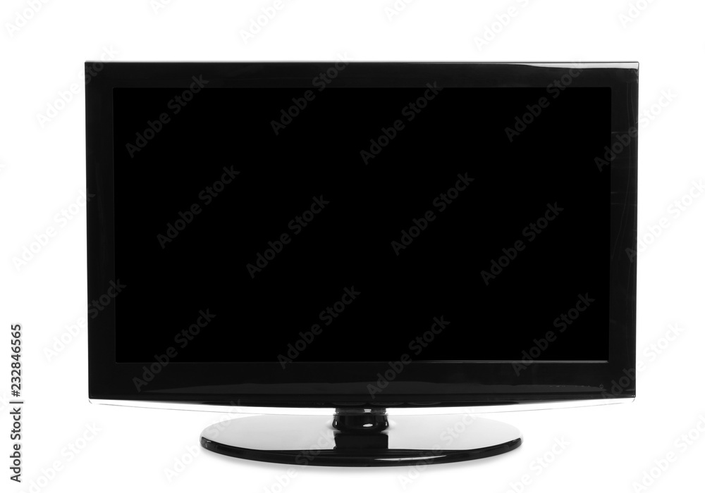 Modern plasma TV on white background. Space for design Modern plasma TV on white background. Space for design