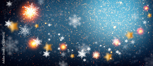 Blue sparkling background w...
