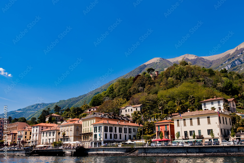 Town Tremezzina on Lake Como in Italy
