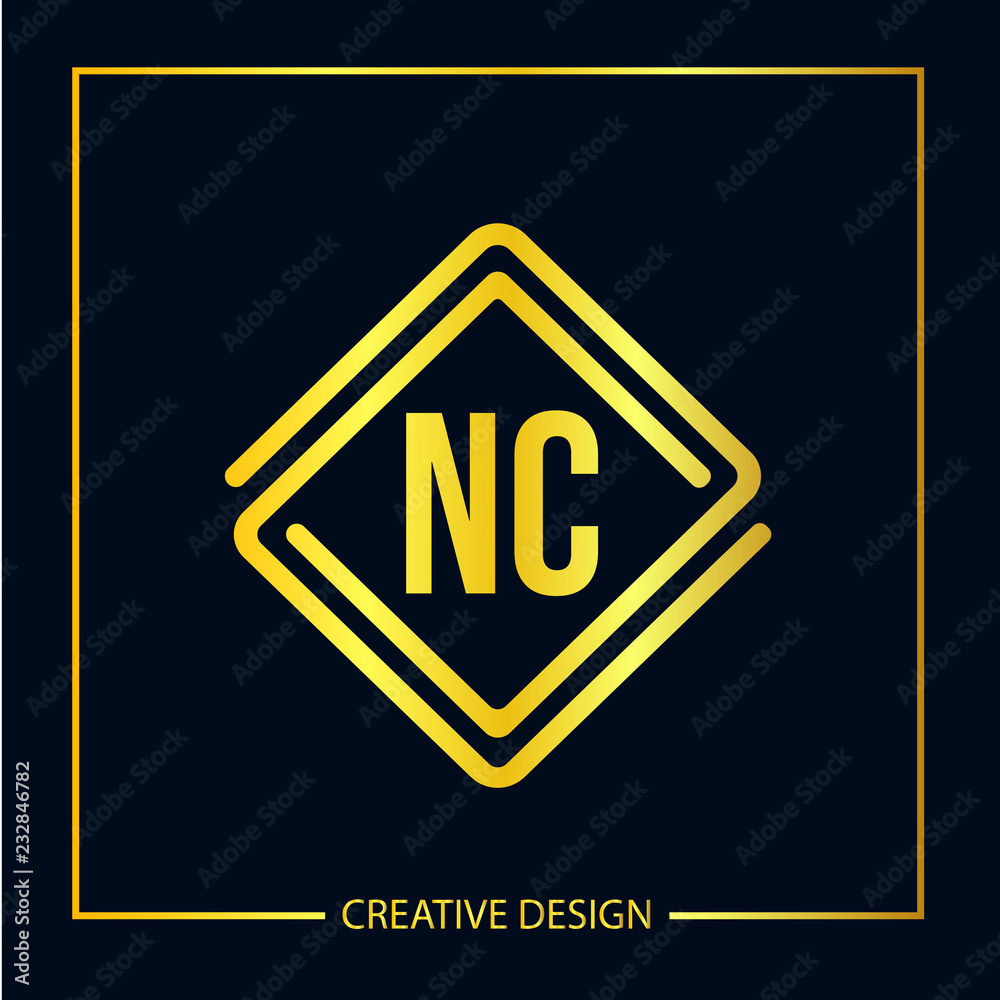 Initial Letter NC Logo Template Design Initial Letter NC Logo Template Design