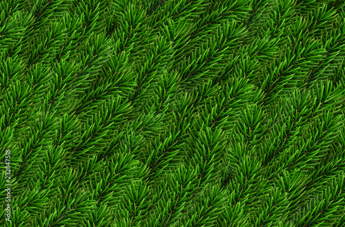 Vector seamless Naturalistic Look Pine Branches background Fir branches Christmas seamless pattern Realistic spruce tree