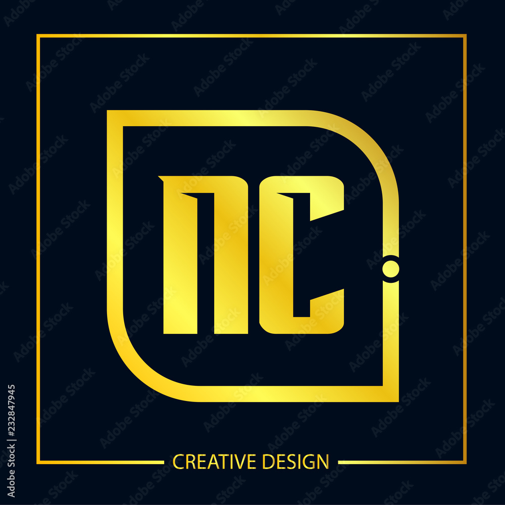 Initial Letter NC Logo Template Design Initial Letter NC Logo Template Design