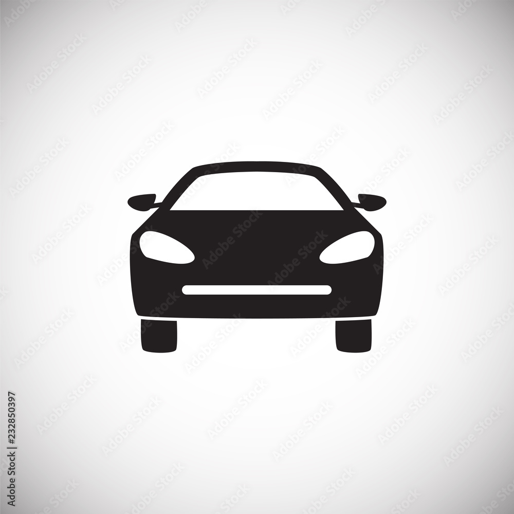 Car on white background icon