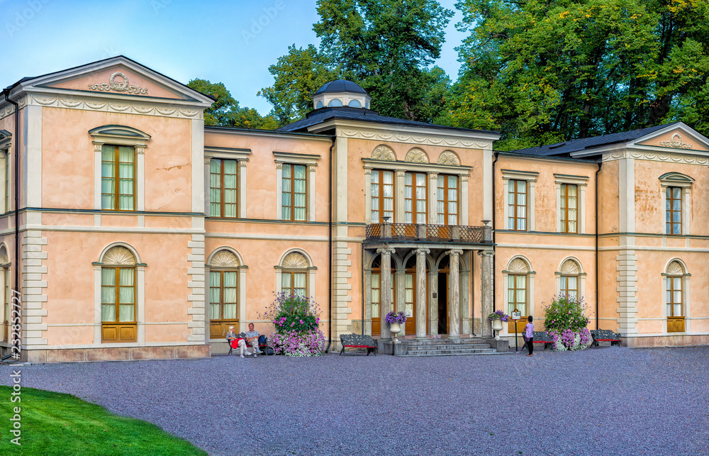 Rosendal Palace in Stockholm Sweden, is a royal residence built between 1823 and 1827 for King Karl XIV Johan, the first Bernadotte King of Sweden.  