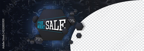 Cyber monday background . Sale concept. Vector illustration
