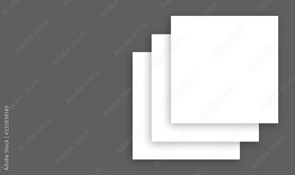 three squares overlaps soft shadow on gray prints ready three squares overlaps soft shadow on gray prints ready