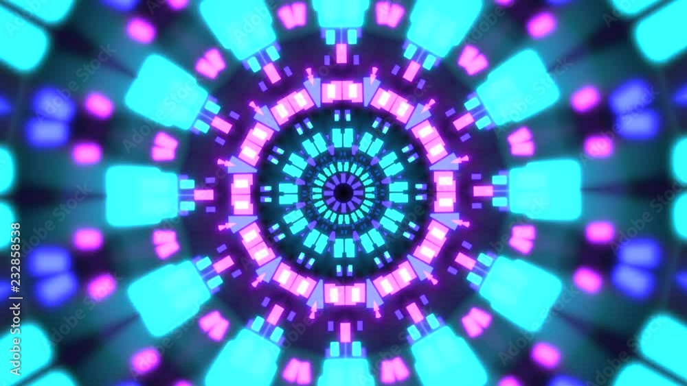 VJ Loops 10 - Hypnotic kaleidoscope visual loops for concerts, night clubs, music videos, events, shows, fashion, holidays, exhibitions, LED screens, projection mapping - seamless looping.