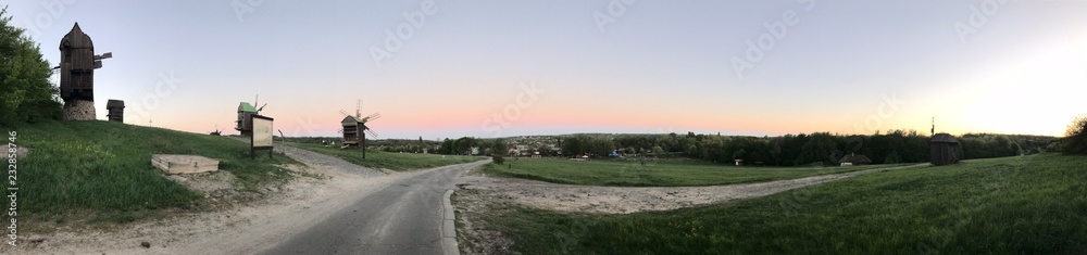 landscape with road and sky