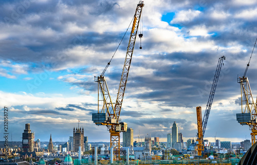 Photography Cranes on Construction Site - London