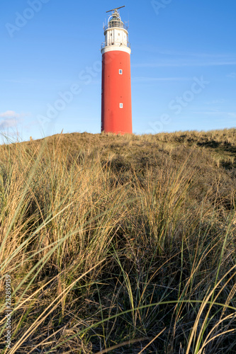 Eierland Lighthouse on the northernmost tip of the Dutch island of Texel