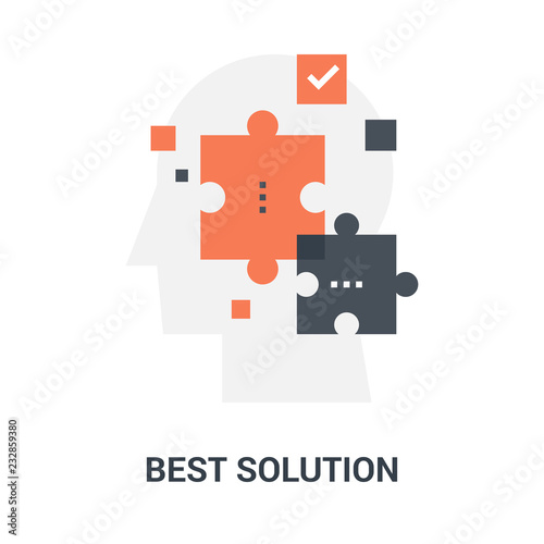 best solution icon concept