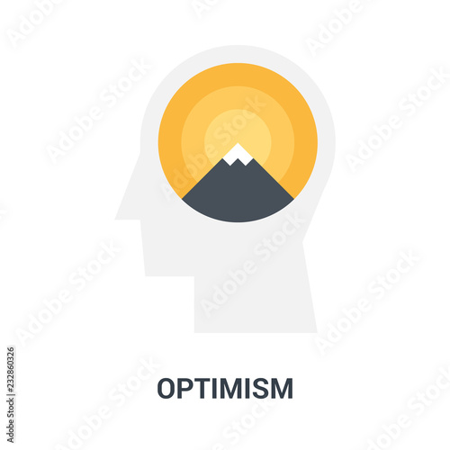optimism icon concept
