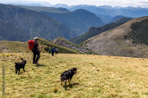 Hiking towards Lukomir on Bjelasnica mountain