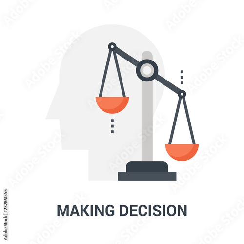 making decision icon concept