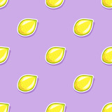 lemon seamless pattern illustration