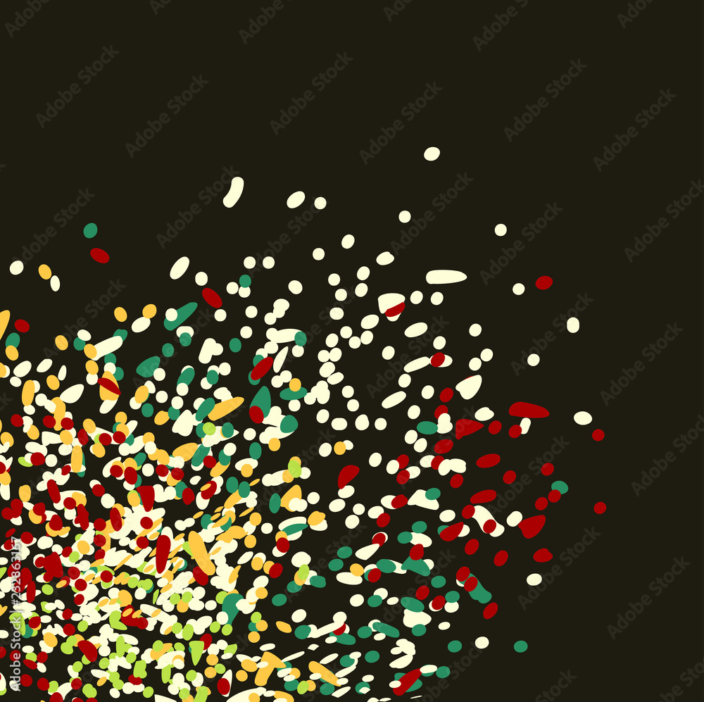 Dark Multicolor, Rainbow vector background with dots. Illustration with set of shining colorful abstract circles. The pattern can be used for ads, leaflets.