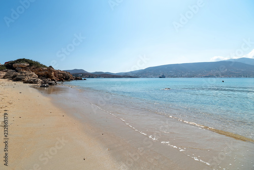 Fototapeta Naklejka Na Ścianę i Meble -  Marcello beach - Cyclades island - Aegean sea - Paroikia (Parikia) Paros - Greece