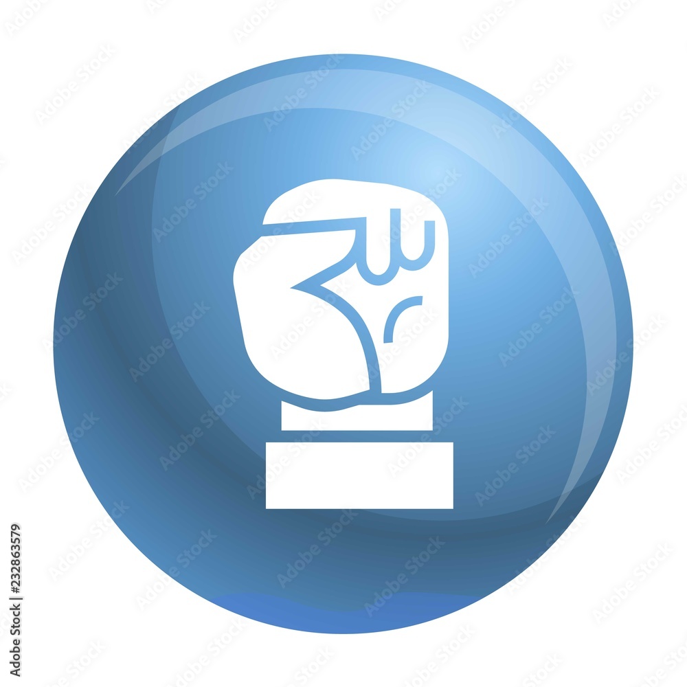 Fist up icon. Simple illustration of fist up vector icon for web design isolated on white background Fist up icon. Simple illustration of fist up vector icon for web design isolated on white background