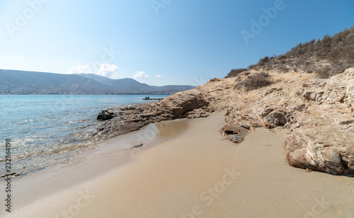 Marcello beach - Cyclades island - Aegean sea - Paroikia (Parikia) Paros - Greece