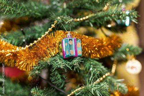 christmas tree with handmade decorations