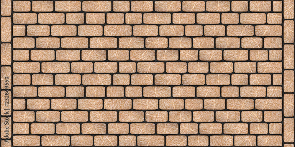 Fototapeta premium Pavement texture of regularly smooth stones 0018