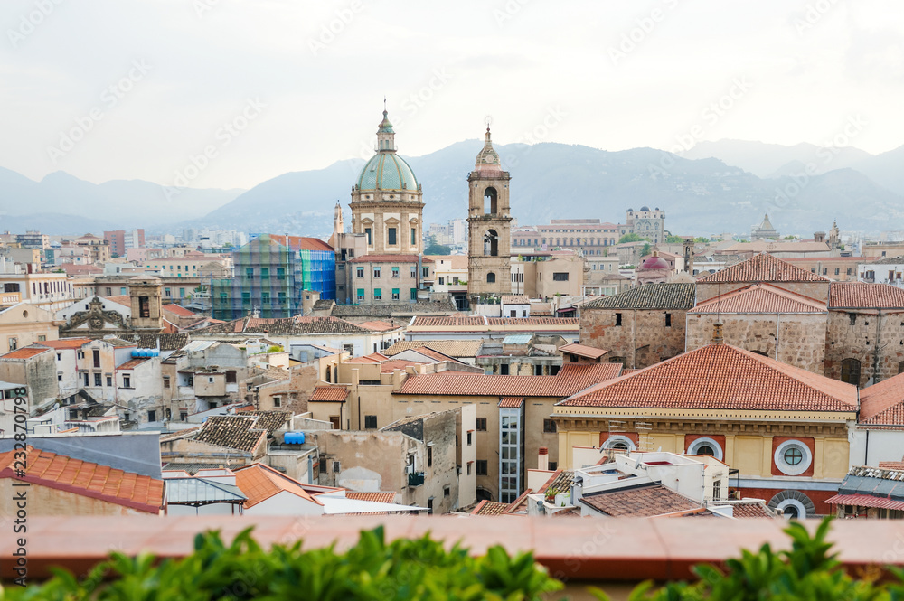 Cityscape of Palermo, the capital of Sicily