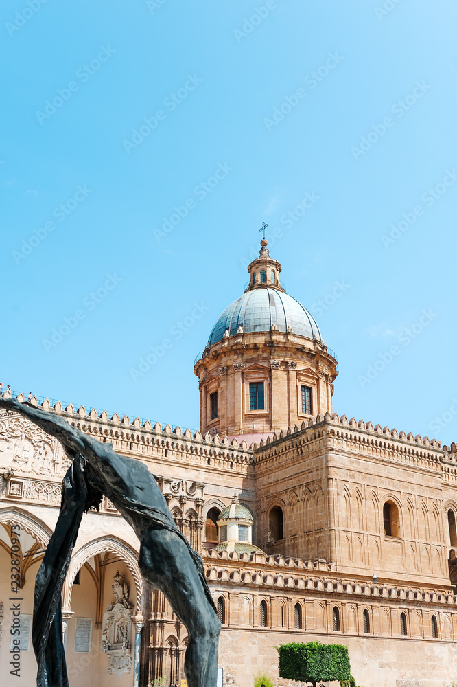 Palermo, Palermo, Sicily, ITALY - August, 2018:Cathedral Santa Vergine Maria Assunta of Palermo