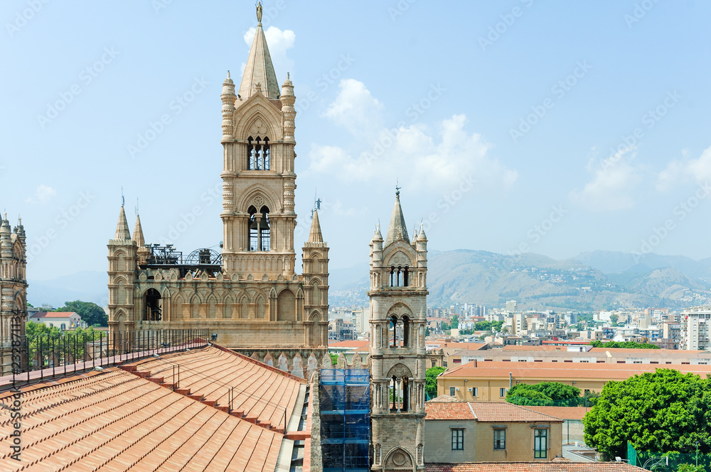 Obraz premium Palermo, Palermo, Sicily, ITALY - August, 2018:Cathedral Santa Vergine Maria Assunta of Palermo