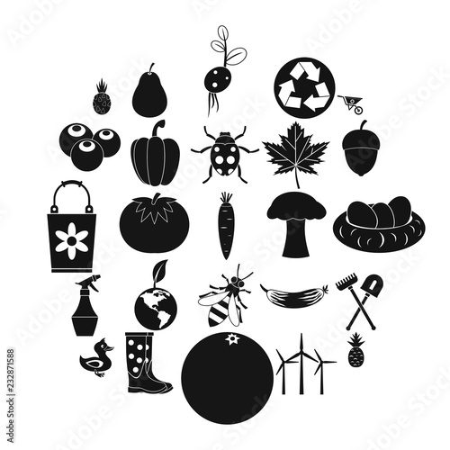 Pleasure ground icons set. Simple set of 25 pleasure ground vector icons for web isolated on white background