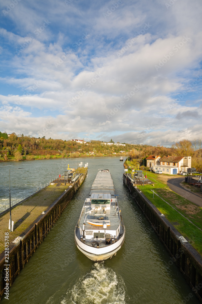 Naklejka premium péniche