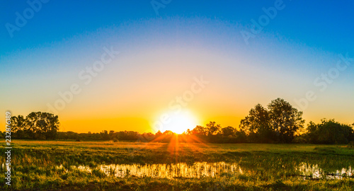 Sunrise on the river