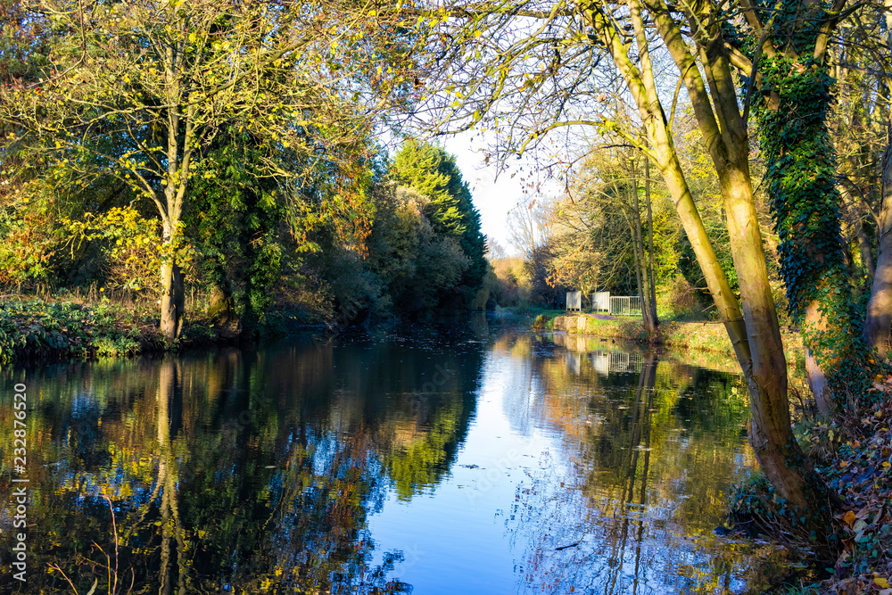 Autumn, colours, reflections around Bishops Stortford.