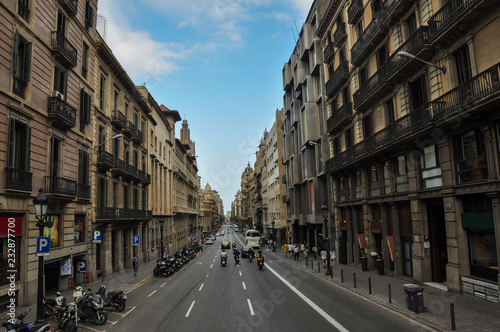 View of street in Barcelona