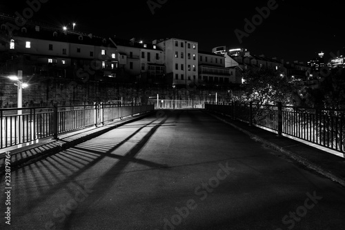 Rodaway over bridge night scene