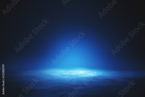 Illuminated blue wallpaper photo