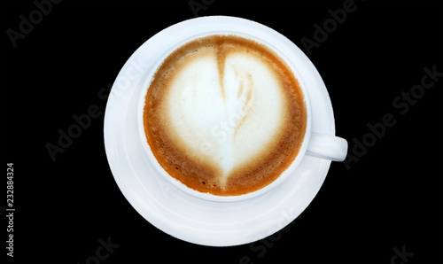 Hot coffee cappuccino latte