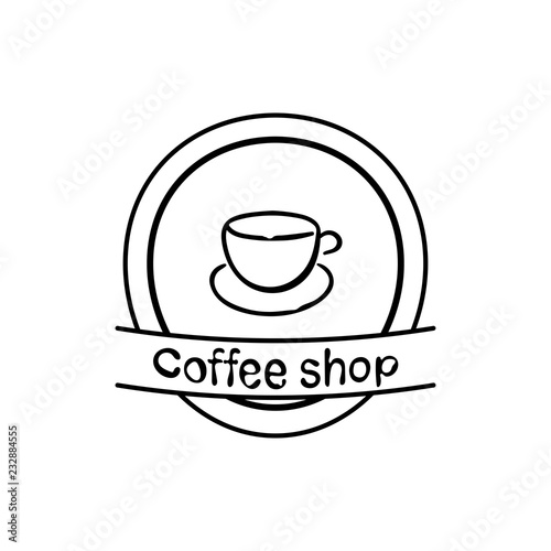Cup of coffee icon vector illustration on white background