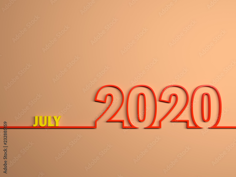 New Year 2020 Creative Design Concept - 3D Rendered Image New Year 2020 Creative Design Concept - 3D Rendered Image