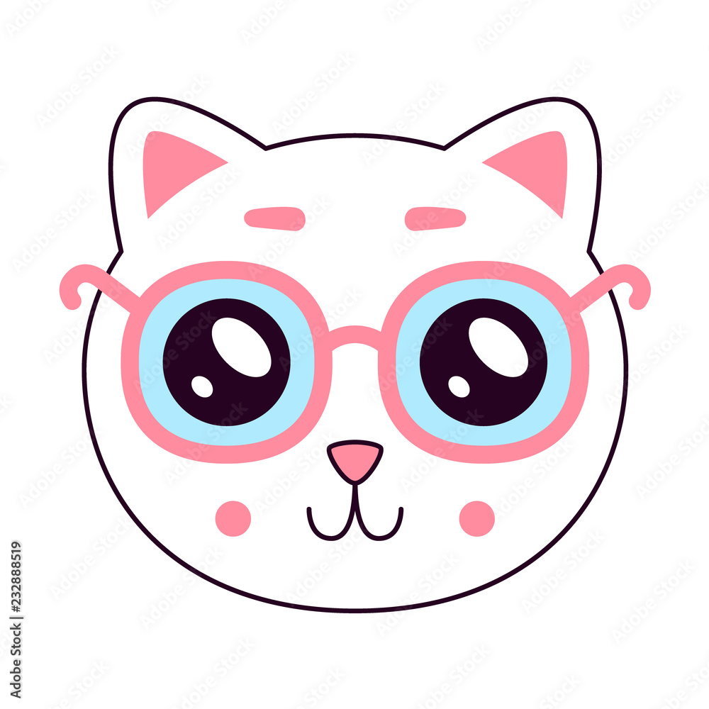 Cute kitty head. Cute kitty head.