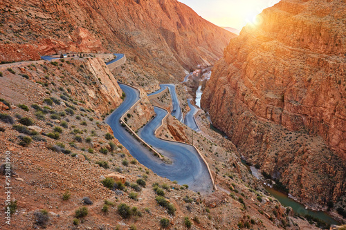 Konstfotografi Dades Gorge is a gorge of Dades River in Atlas Mountains in Morocco