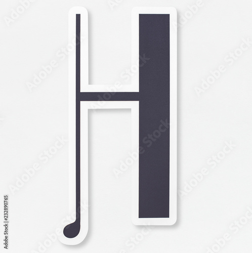 English alphabet letter icon isolated photo