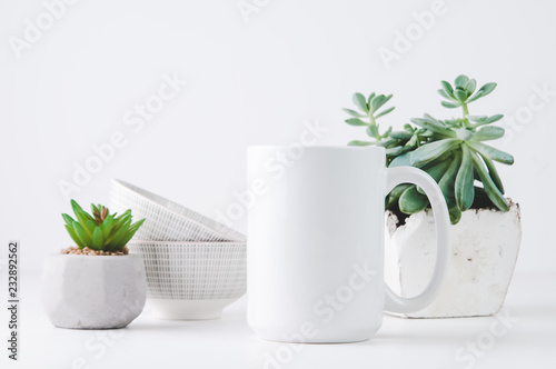 white styled mug mockup