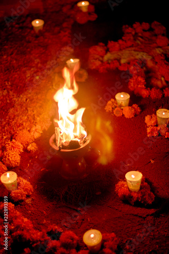 myrrh offering in fire
