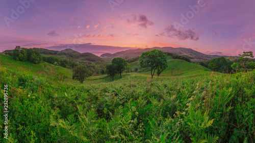 Evening over the hills