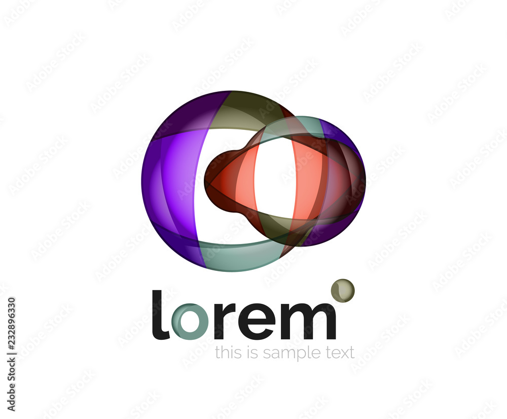 Abstract geometric business icon Abstract geometric business icon