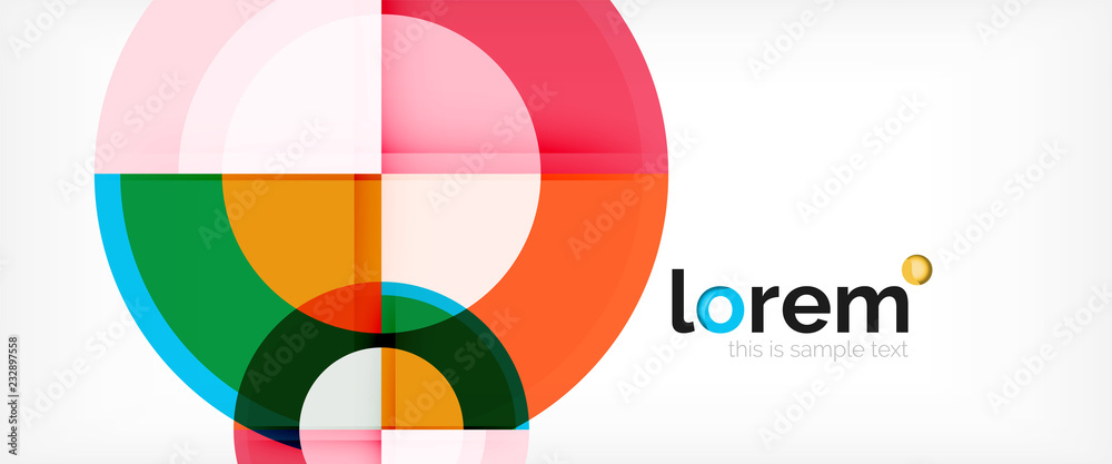 Circle abstract background, geometric modern design template Circle abstract background, geometric modern design template