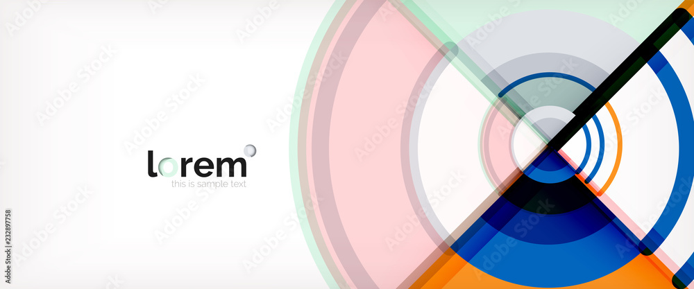 Obraz premium Vector abstract colorful circles background