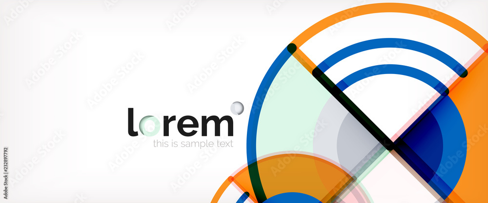 Obraz premium Vector abstract colorful circles background