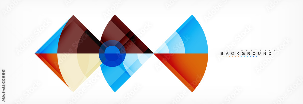 Trendy circles composition geometric background Trendy circles composition geometric background